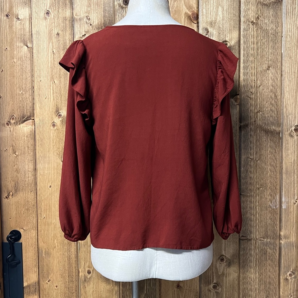 Nwt Universal Thread Medium Orange Button Front B… - image 4